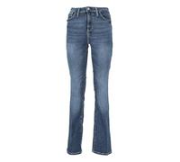 Guess Sexy Damenjeans Flare sandgestrahlt, mit Einsätzen an der Tasche, Jeansblau, 29W x 32L