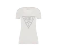 GUESS Shiny Triangle W5RI11J1314 T-Shirt Kurzarm Weiß XL