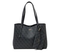 Guess 3-in-1-Handtasche mit Logo-Muster Modell 'BRENTON' in Anthrazit, Größe 1
