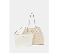 GUESS Shopper Damen Vikky 4G Logo Baumwolle Weiß HWAL9318290-WLO