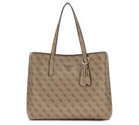 GUESS Meridian II Girlfriend Tote Bag Latte Logo