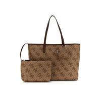 GUESS Shopper Schultertasche mit Laptopfach Power Play II Large Tech Tote Latte Logo/Brown hellbraun