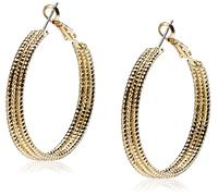 GUESS Silber Creolen Ohrringe, Einheitsgröße, Roségold