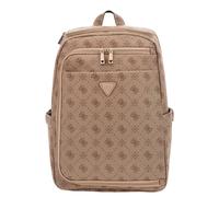 Guess Silia U-Zip Backpack latte logo