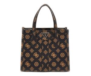 GUESS Silvana 2 Compartment Mini Tote XS Mocha Logo