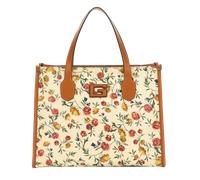 Guess Silvana Tote Bag, Handtasche, Umhängetasche, Beige-Mehrfarbig