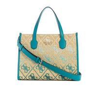 GUESS Silvana Two Compartment Tote Teal Logo