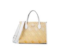 GUESS Tragetasche Silvana – mit 2 Fächern – Cornsilk-Logo