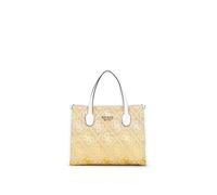 GUESS Silvana Two Compartment Tote Cornsilk Logo