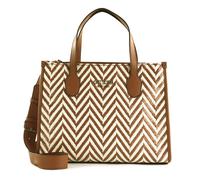 GUESS Silvana Two Compartment Tote Cognac