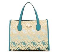 GUESS Silvana Two Compartment Tote Teal Logo