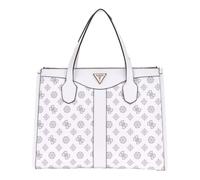 GUESS Silvana Two Compartment Tote White Logo