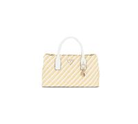 GUESS Simona Satchel Bag Natural/White
