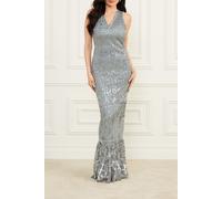 GUESS Sl Crystal Maxi Dres Honest Blue Größe: 40 | Maxikleider Outlet | Damen | Blau