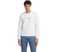 GUESS Slim Logo Crewneck Sweatshirt Pure White