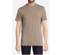 GUESS Smooth Small Logo Cn Walnut Shell Größe: S | Basic T-Shirts Outlet | Herren | Braun