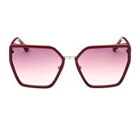 Guess - Sonnenbrille mit glänzendem Bordeaux-Rahmen und Farbverlaufsgläsern in Bordeaux Einheitsgröße