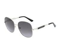 Guess - Sonnenbrille mit glänzendem Rahmen aus hellem Nickeltin-Metall und getönten Gläsern Einheitsgröße