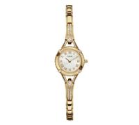 GUESS Sportuhr aus Silikon, 40 mm, goldfarben, Vintage Damenuhr aus Edelstahl