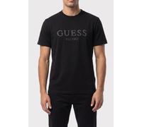 GUESS Ss Cn Box Logo Jet Black A996 Größe: L | Basic T-Shirts Outlet | Herren | Schwarz