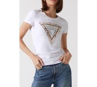 GUESS Ss Cn Cheeta Logo Tr Pure White Größe: S | Hemden Outlet | Damen | Weiß