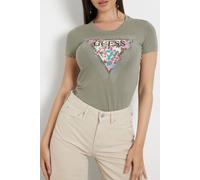 GUESS Ss Cn Cherry Flower Mossy Green Größe: S | Hemden Outlet | Damen | Grün