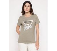 Guess SS CN ICON TEE Damen T-shirt, Grün, S