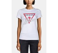 GUESS Ss Cn Icon Tee Pure White Größe: XS | Hemden Outlet | Damen | Weiß