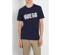 GUESS Ss Cn Logo Tee Smart Blue Größe: L | Cargohosen Outlet | Herren | Blau