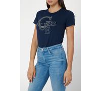 GUESS Ss Cn Studded Suiting Blue Größe: S | Hemden Outlet | Damen | Blau