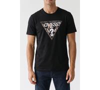 GUESS Ss Cn Triangle Jet Black A996 Größe: M | Basic T-Shirts Outlet | Herren | Schwarz