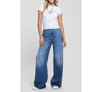 GUESS Ss Tini Boots R5 Tee Pure White Größe: L | Hemden Outlet | Damen | Weiß