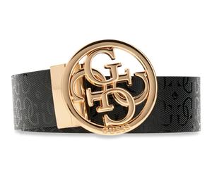 GUESS Stacey Adjustable & Reversible Belt H35 W95 Black / Light Blue - kürzbar