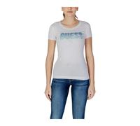 Guess - Strassbesetztes T-Shirt mit Print - - Tops - Damen - Weiß - L