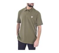 Guess - Strukturiertes Baumwoll-Poloshirt - - Tops - Herren - Grün - S