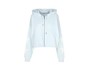GUESS Sweatjacke hellblau | L