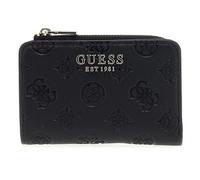 GUESS SWPD9630156BLO ZARELA SLG ZIP ARND CARD CASE Women BLACK LOGO Size One Size