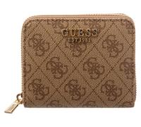 GUESS Laurel II SLG Small Zip Around Wallet Latte Logo