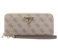 GUESS Laurel II SLG Large Zip Around Wallet L Dark Taupe Logo