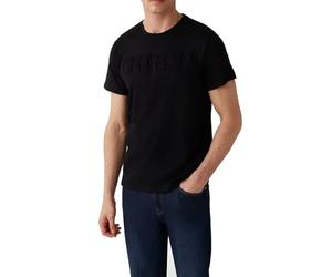 GUESS T-Shirt Embossed Logo Kurzarmshirt schwarz, L