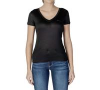 GUESS Slim Fit T-Shirt aus reinem Lyocell in Black, Größe L