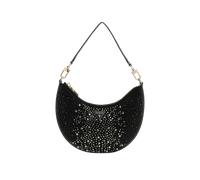 Guess Tasmin Mini Hobo Bag mit Rhinestones, Schultertasche, Schwarz