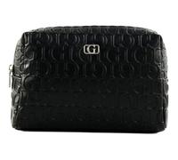 GUESS Television Large Top Zip Cosmetic Bag Black
