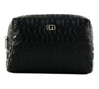 GUESS Television Large Top Zip Cosmetic Bag Black