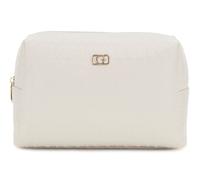 GUESS Television Large Top Zip Cosmetic Bag Stone