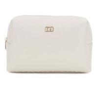 GUESS Television Large Top Zip Cosmetic Bag Stone