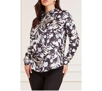 GUESS The Icon Blouse Print Shadowlands Black Größe: 36 | Blusen Outlet | Damen | Schwarz