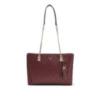 GUESS Tisha 3 Compartment Tote Wine Logo