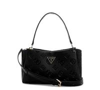 Guess Schultertasche Tisha Lederimitat Schwarz Damen mit Logo