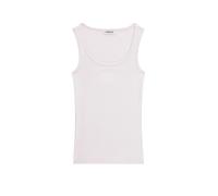 Guess Jeans Tanktop in Ripp-Optik mit Label-Stitching in Hellrosa, Größe S
